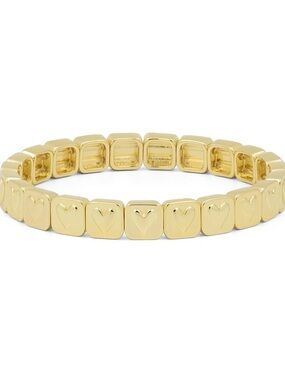 LISA GOZLAN PUFFED HEART BRACELET